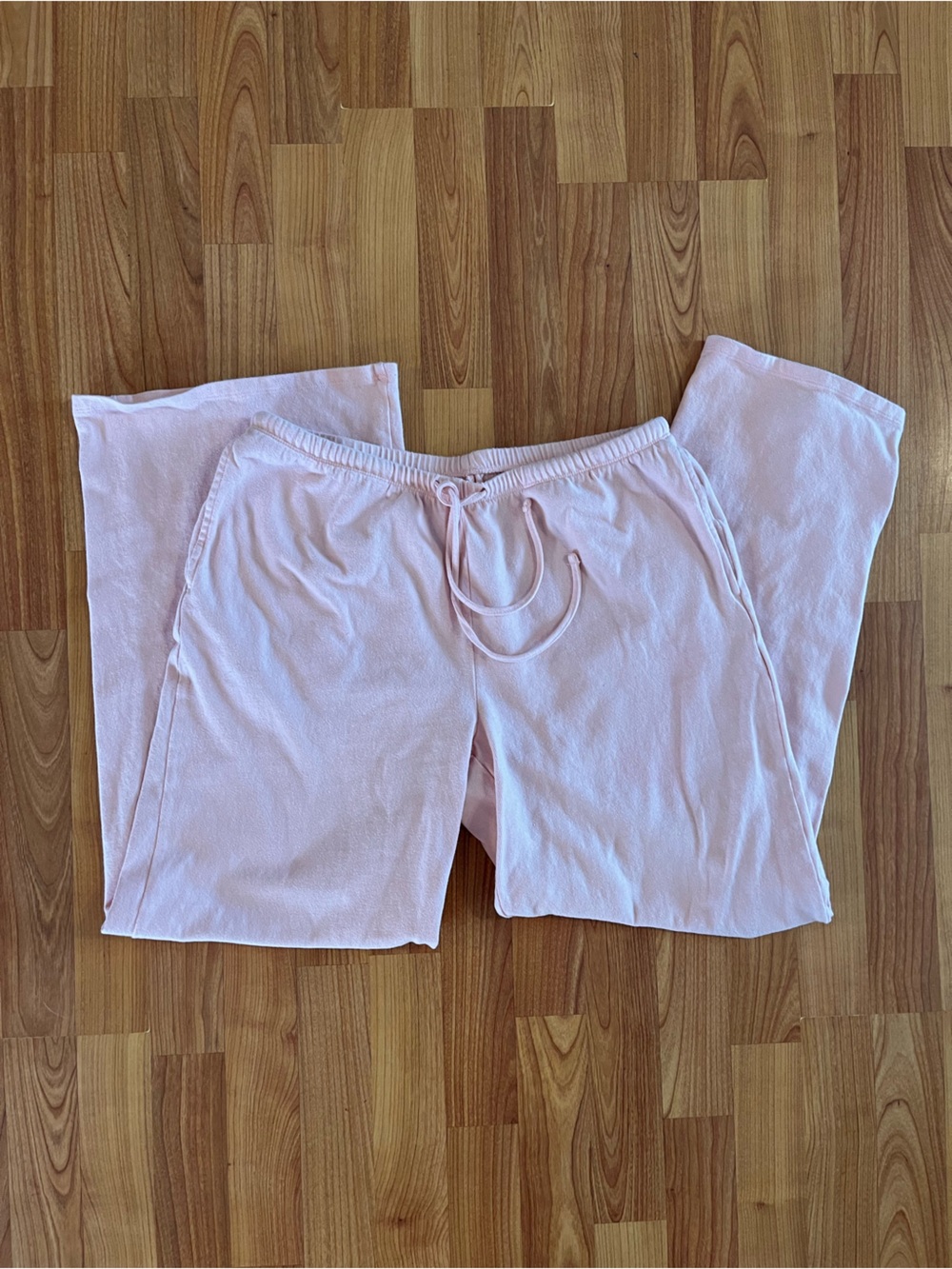 American Eagle women’s  Cotton Drawstring Lounge Pants - Light Pink